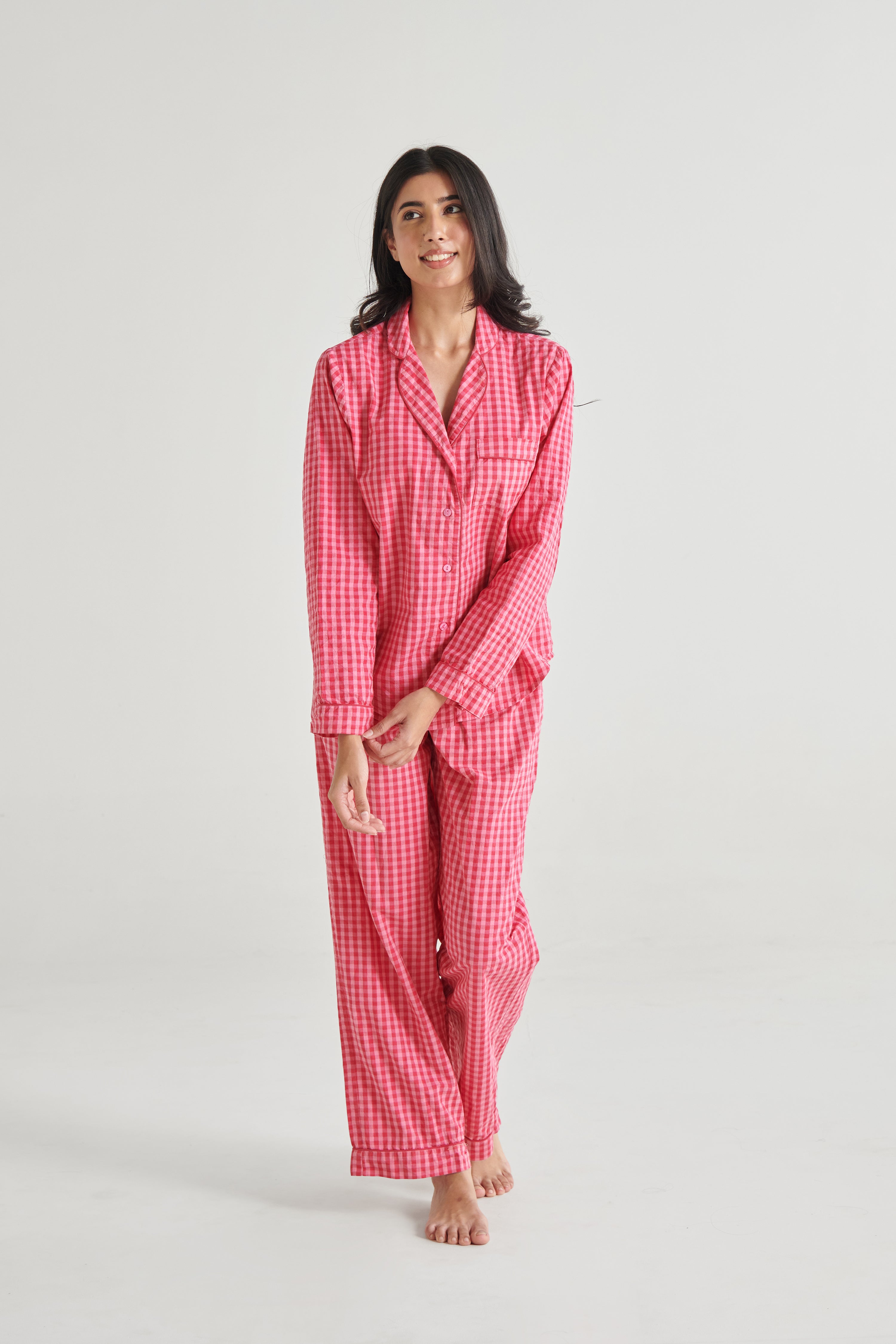 Pink Gingham Set