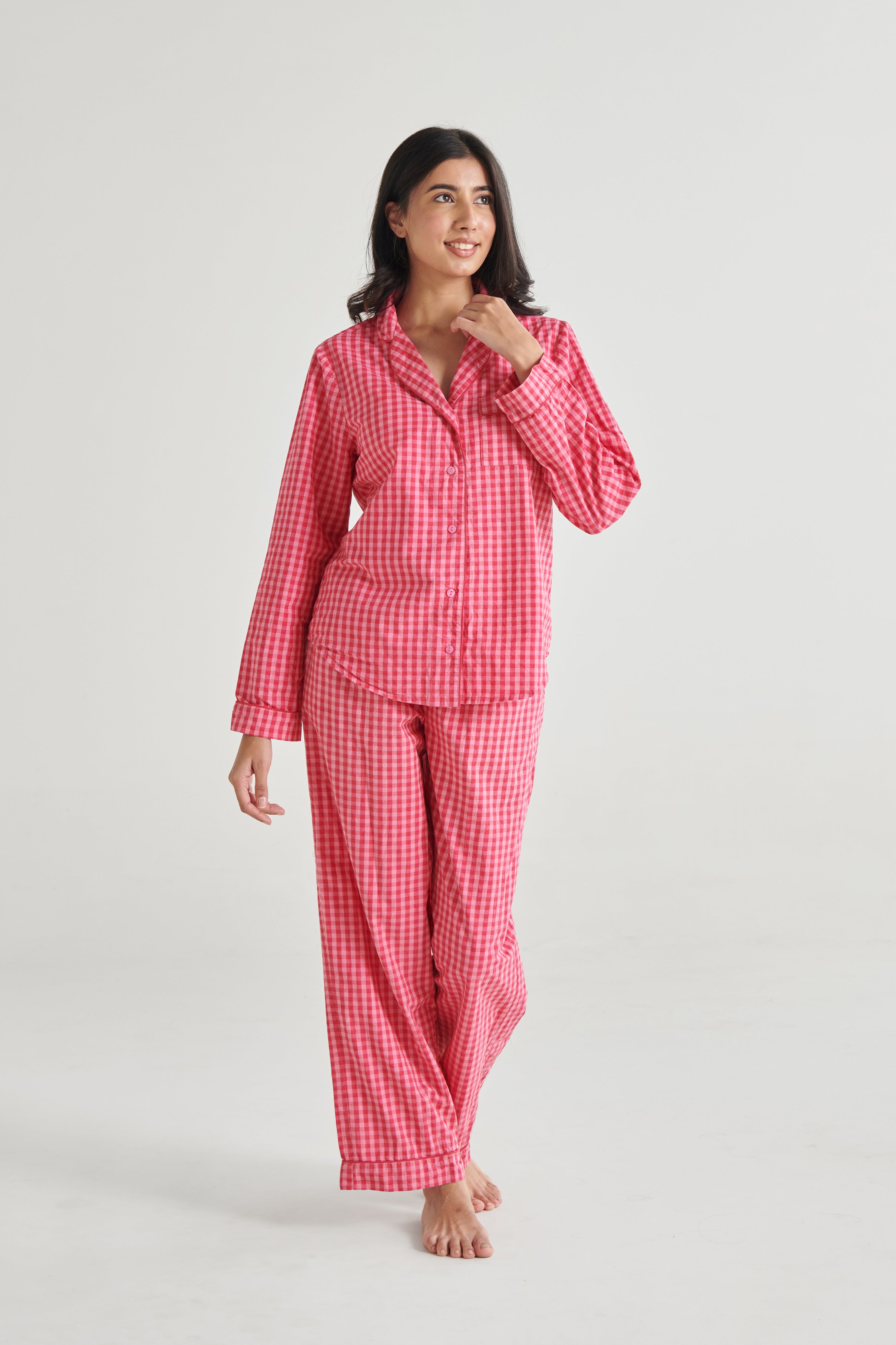 Pink Gingham Set