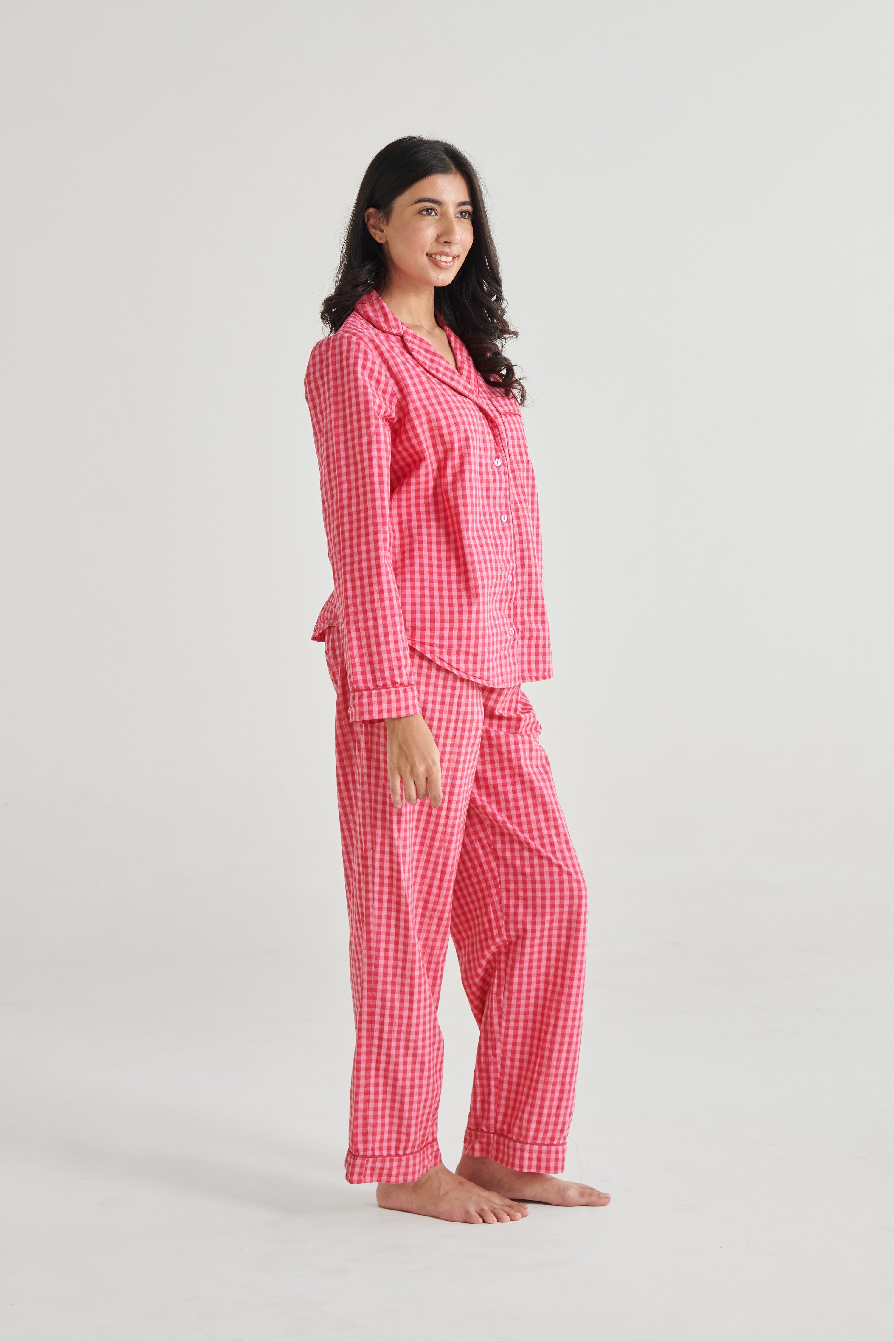 Pink Gingham Set