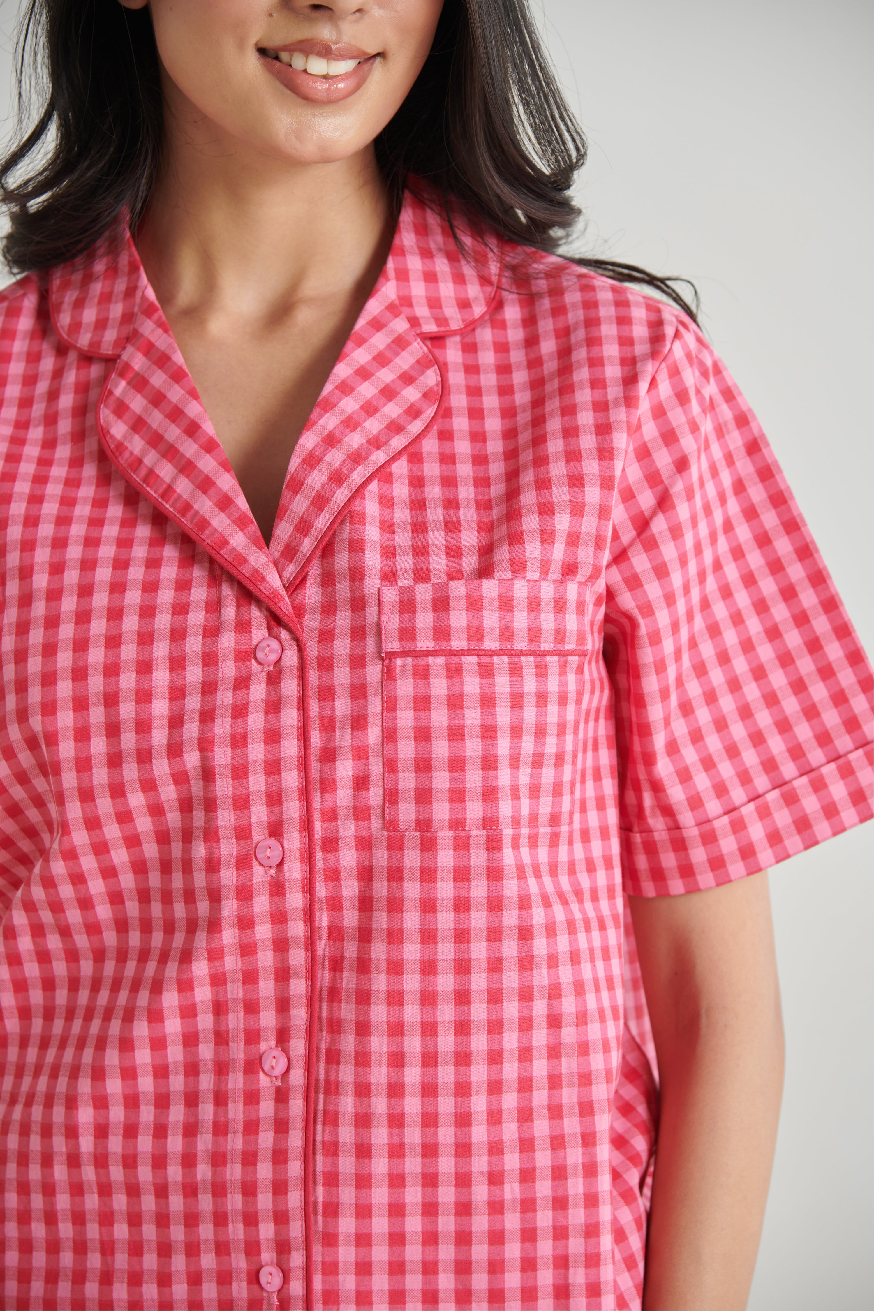 Pink Gingham Set