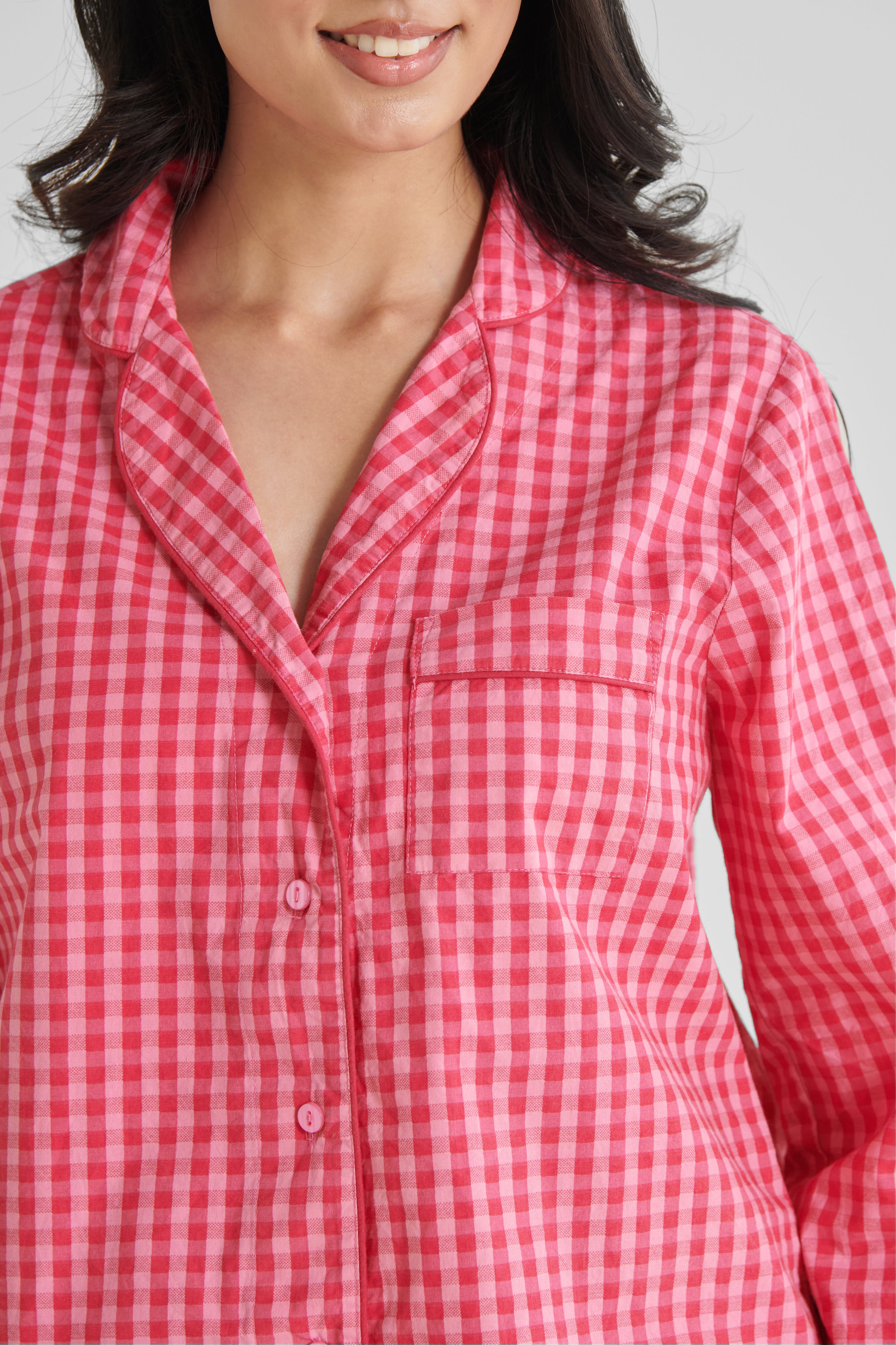 Pink Gingham Set